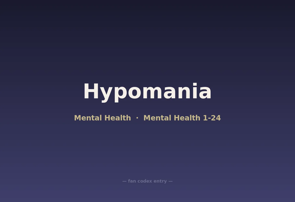 Hypomania