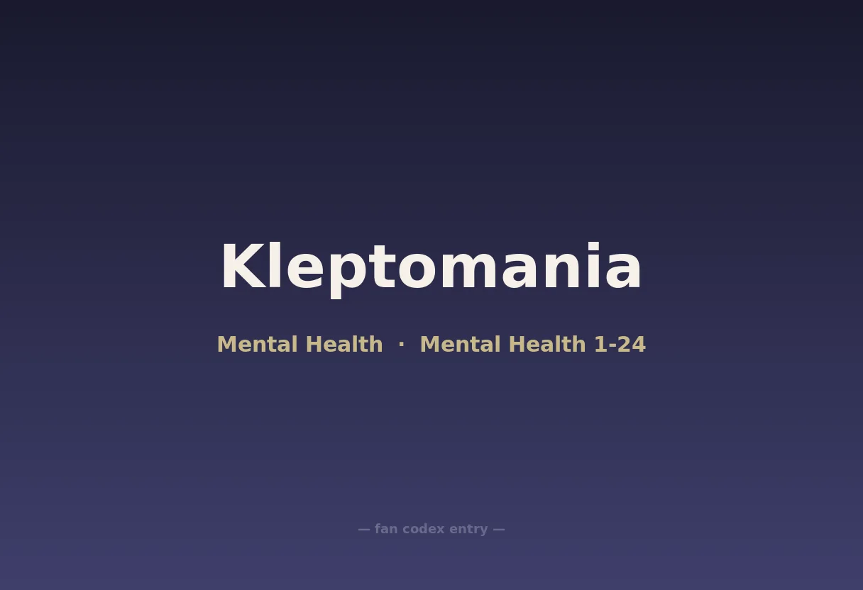 Kleptomania