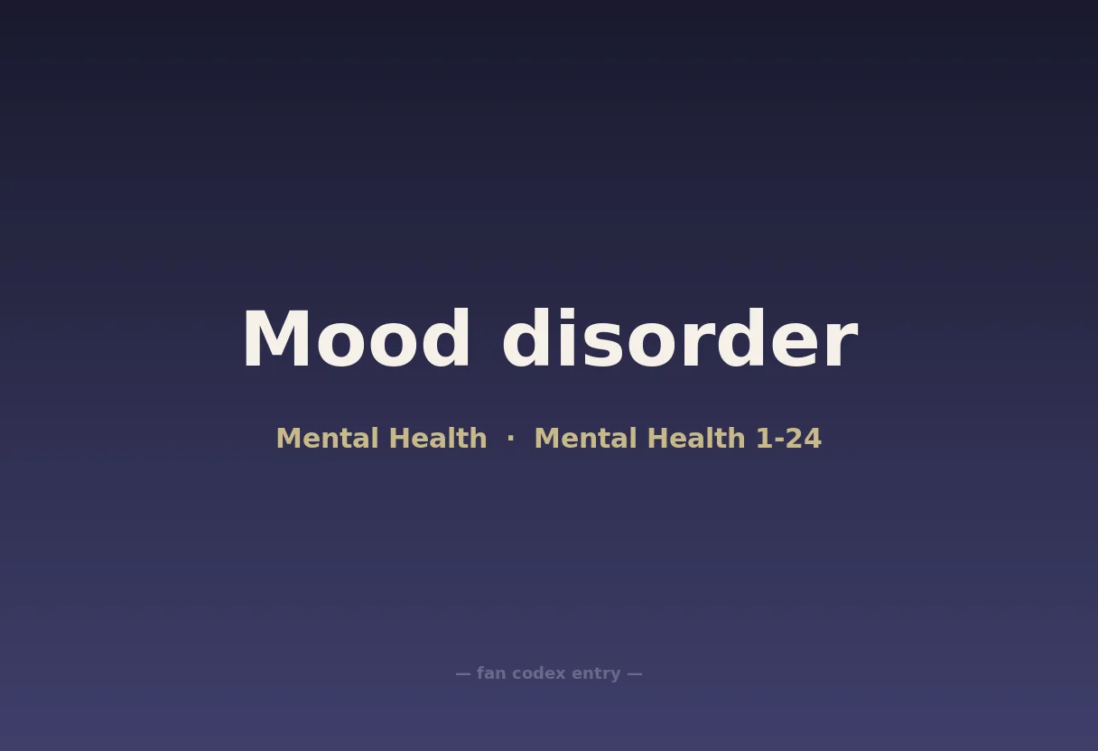 Mood disorder