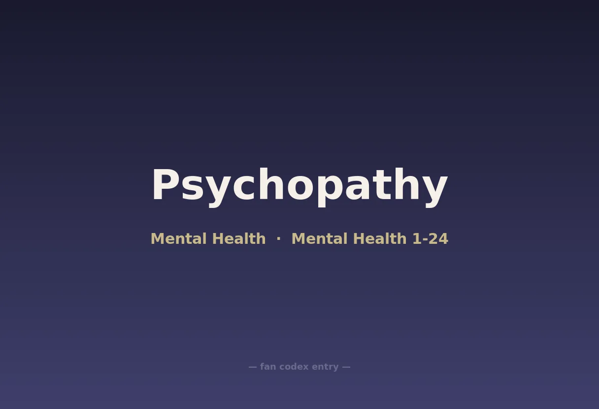 Psychopathy